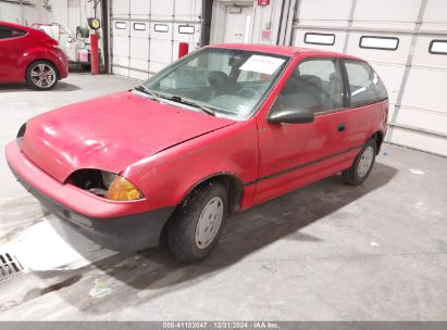 1991 GEO METRO LSI Red  Gasoline 2C1MR2467M6731634 photo #3