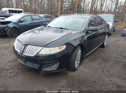 2011 LINCOLN MKS Black  Gasoline 1LNHL9ER0BG602067 photo #3