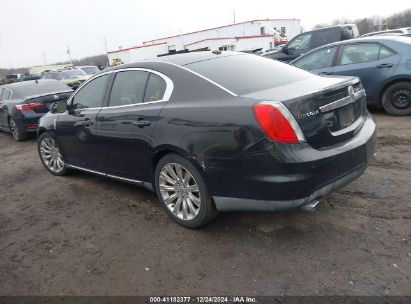 2011 LINCOLN MKS Black  Gasoline 1LNHL9ER0BG602067 photo #4