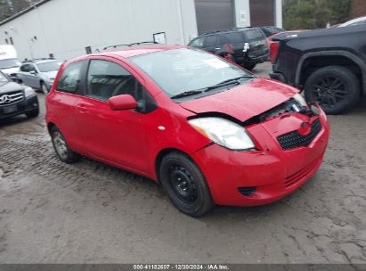 2007 TOYOTA YARIS Red  Gasoline JTDJT923575133082 photo #1