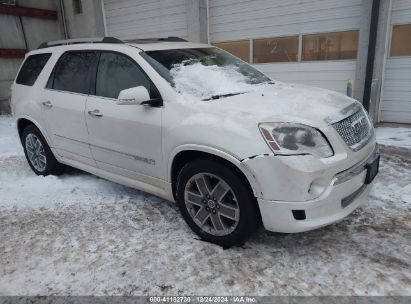 2012 GMC ACADIA DENALI White  Gasoline 1GKKVTED9CJ150909 photo #1