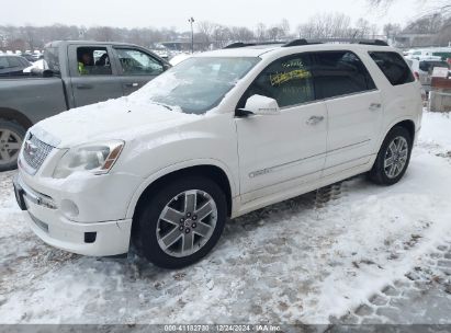 2012 GMC ACADIA DENALI White  Gasoline 1GKKVTED9CJ150909 photo #3