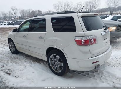 2012 GMC ACADIA DENALI White  Gasoline 1GKKVTED9CJ150909 photo #4