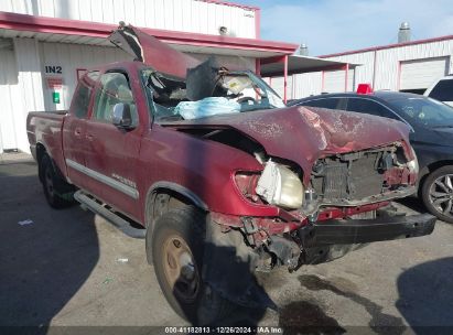 2005 TOYOTA TUNDRA SR5 Burgundy  Gasoline 5TBRU34135S455518 photo #1