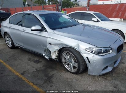 2015 BMW 550I Silver  Gasoline WBAKN9C56FD960850 photo #1