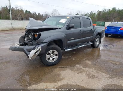 2014 TOYOTA TACOMA DOUBLE CAB Gray  Gasoline 3TMLU4EN1EM144061 photo #3