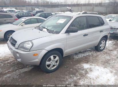 2005 HYUNDAI TUCSON GL Silver  Gasoline KM8JM72B25U084169 photo #3