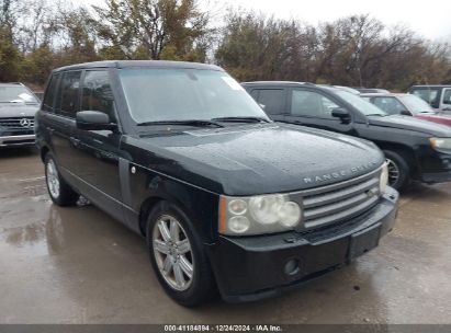 2006 LAND ROVER RANGE ROVER HSE Black  Gasoline SALME15476A207985 photo #1