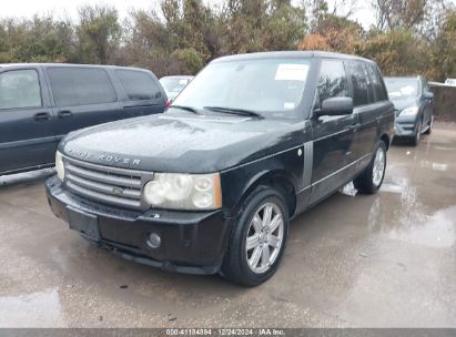 2006 LAND ROVER RANGE ROVER HSE Black  Gasoline SALME15476A207985 photo #3