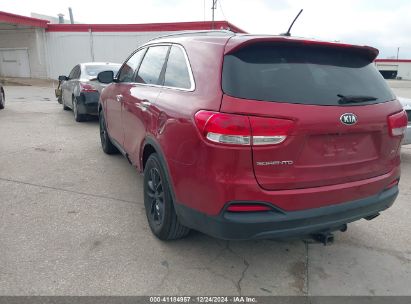 2017 KIA SORENTO 3.3L LX Red  Gasoline 5XYPG4A58HG220696 photo #4