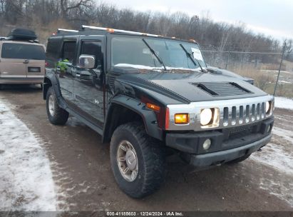 2003 HUMMER H2 Black  Gasoline 5GRGN23UX3H106356 photo #1