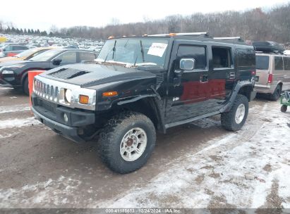 2003 HUMMER H2 Black  Gasoline 5GRGN23UX3H106356 photo #3