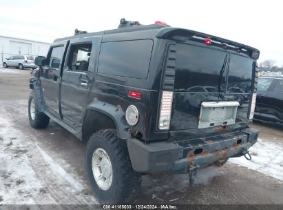 2003 HUMMER H2 Black  Gasoline 5GRGN23UX3H106356 photo #4