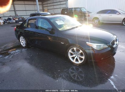 2007 BMW 550I Black  Gasoline WBANB53597CP07107 photo #1