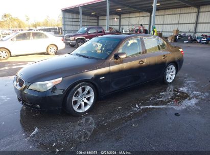 2007 BMW 550I Black  Gasoline WBANB53597CP07107 photo #3