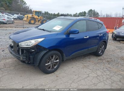 2014 HYUNDAI TUCSON SE Blue  Gasoline KM8JU3AG1EU804700 photo #3