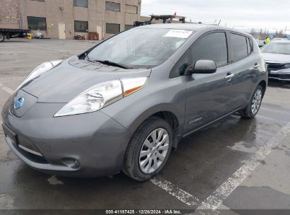 2015 NISSAN LEAF S Gray  Electric 1N4AZ0CP2FC315852 photo #3