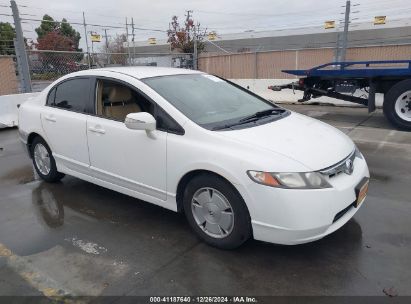 2006 HONDA CIVIC HYBRID White  Hybrid JHMFA36236S004542 photo #1