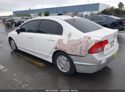 2006 HONDA CIVIC HYBRID White  Hybrid JHMFA36236S004542 photo #4