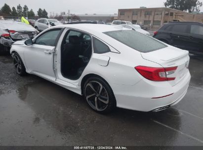 2019 HONDA ACCORD SPORT 2.0T White  Gasoline 1HGCV2F32KA016615 photo #4