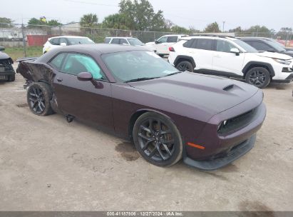 2022 DODGE CHALLENGER GT Purple  Flexible Fuel 2C3CDZJG3NH233749 photo #1