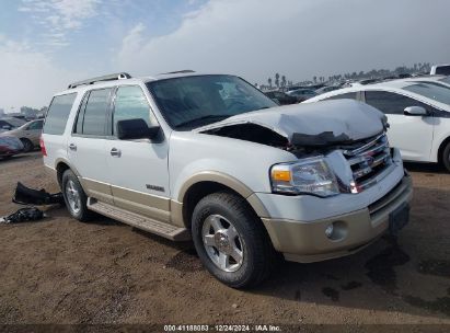 2007 FORD EXPEDITION EDDIE BAUER White  Gasoline 1FMFU17547LA31245 photo #1