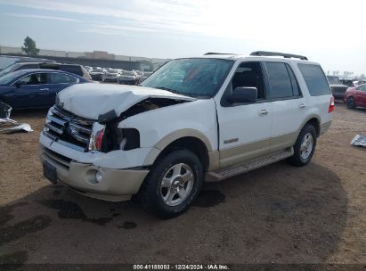 2007 FORD EXPEDITION EDDIE BAUER White  Gasoline 1FMFU17547LA31245 photo #3