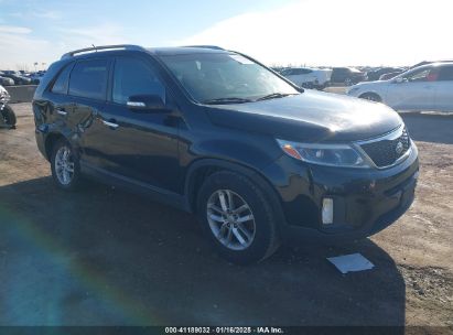 2015 KIA SORENTO LX Black  Gasoline 5XYKT3A67FG570066 photo #1