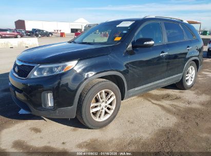 2015 KIA SORENTO LX Black  Gasoline 5XYKT3A67FG570066 photo #3