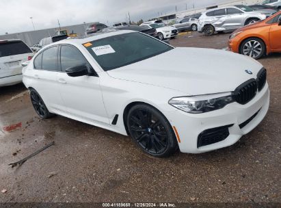 2019 BMW 540I White  Gasoline WBAJE5C52KWW10392 photo #1