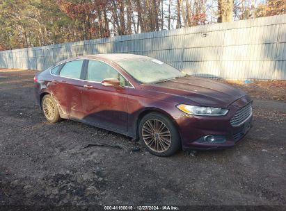 2013 FORD FUSION SE Red  Gasoline 3FA6P0HR0DR335733 photo #1