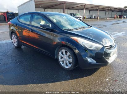 2013 HYUNDAI ELANTRA LIMITED Black  Gasoline 5NPDH4AE7DH440639 photo #1