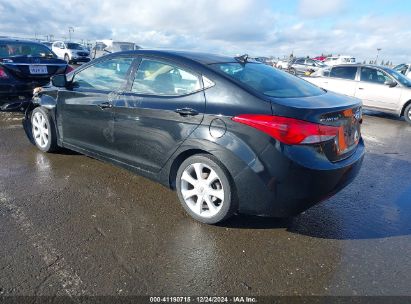 2013 HYUNDAI ELANTRA LIMITED Black  Gasoline 5NPDH4AE7DH440639 photo #4