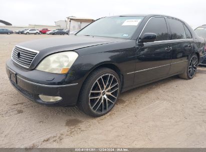 2002 LEXUS LS 430 Black  Gasoline JTHBN30F920070288 photo #3