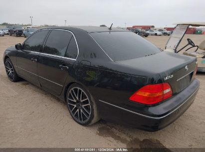 2002 LEXUS LS 430 Black  Gasoline JTHBN30F920070288 photo #4