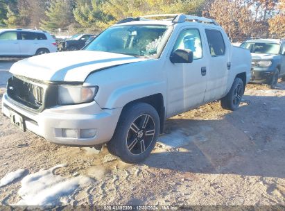 2014 HONDA RIDGELINE SPORT Silver  Gasoline 5FPYK1F71EB005635 photo #3