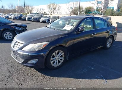 2012 HYUNDAI GENESIS 3.8 Blue  Gasoline KMHGC4DD0CU191938 photo #3