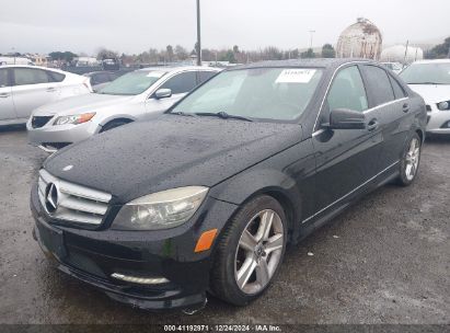 2011 MERCEDES-BENZ C 300 LUXURY/SPORT Black  Gasoline WDDGF5EB3BR153626 photo #3