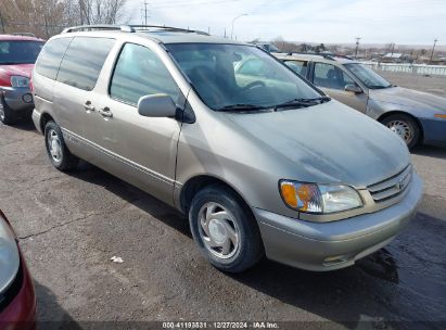 2001 TOYOTA SIENNA XLE Gold  Gasoline 4T3ZF13C91U383970 photo #1