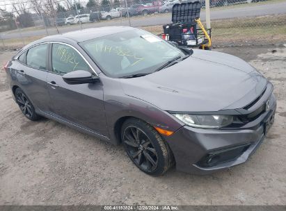 2021 HONDA CIVIC SPORT Gray  Gasoline 19XFC2F83ME004339 photo #1