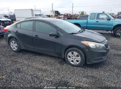 2014 KIA FORTE LX Black  Gasoline KNAFK4A60E5075495 photo #1