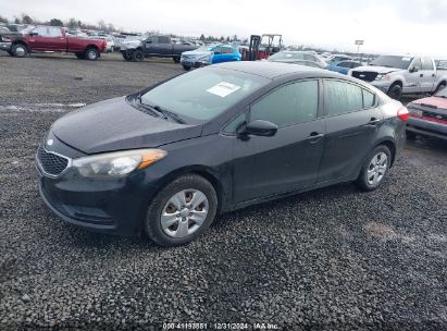 2014 KIA FORTE LX Black  Gasoline KNAFK4A60E5075495 photo #3