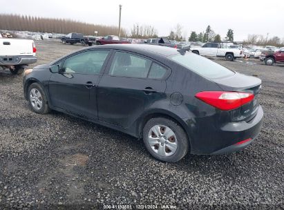 2014 KIA FORTE LX Black  Gasoline KNAFK4A60E5075495 photo #4