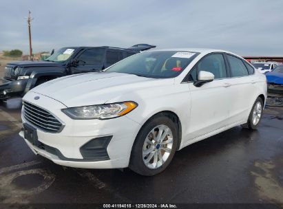 2019 FORD FUSION SE White  Gasoline 3FA6P0HDXKR134925 photo #3