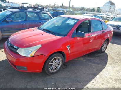 2008 FORD FOCUS SE/SES Red  Gasoline 1FAHP35N68W115172 photo #3