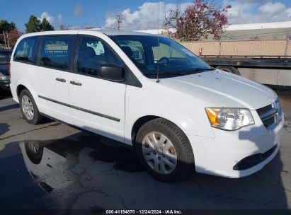 2014 DODGE GRAND CARAVAN AMERICAN VALUE PKG White  Flexible Fuel 2C4RDGBG3ER249341 photo #1