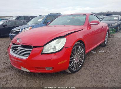 2002 LEXUS SC 430 Red  Gasoline JTHFN48YX20006371 photo #3