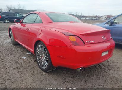 2002 LEXUS SC 430 Red  Gasoline JTHFN48YX20006371 photo #4