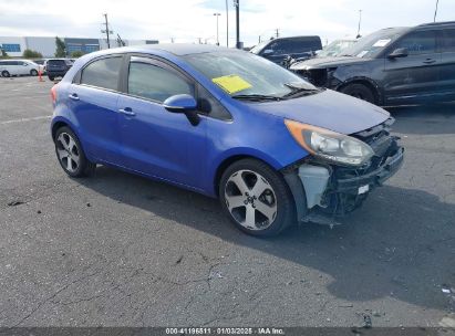 2013 KIA RIO SX Blue  Gasoline KNADN5A34D6214241 photo #1