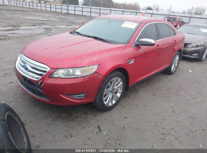 2011 FORD TAURUS LIMITED Red  Gasoline 1FAHP2FW4BG159688 photo #3